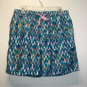 Club Room Medium Mens Swim Trunks Multicolor Surf Board Design